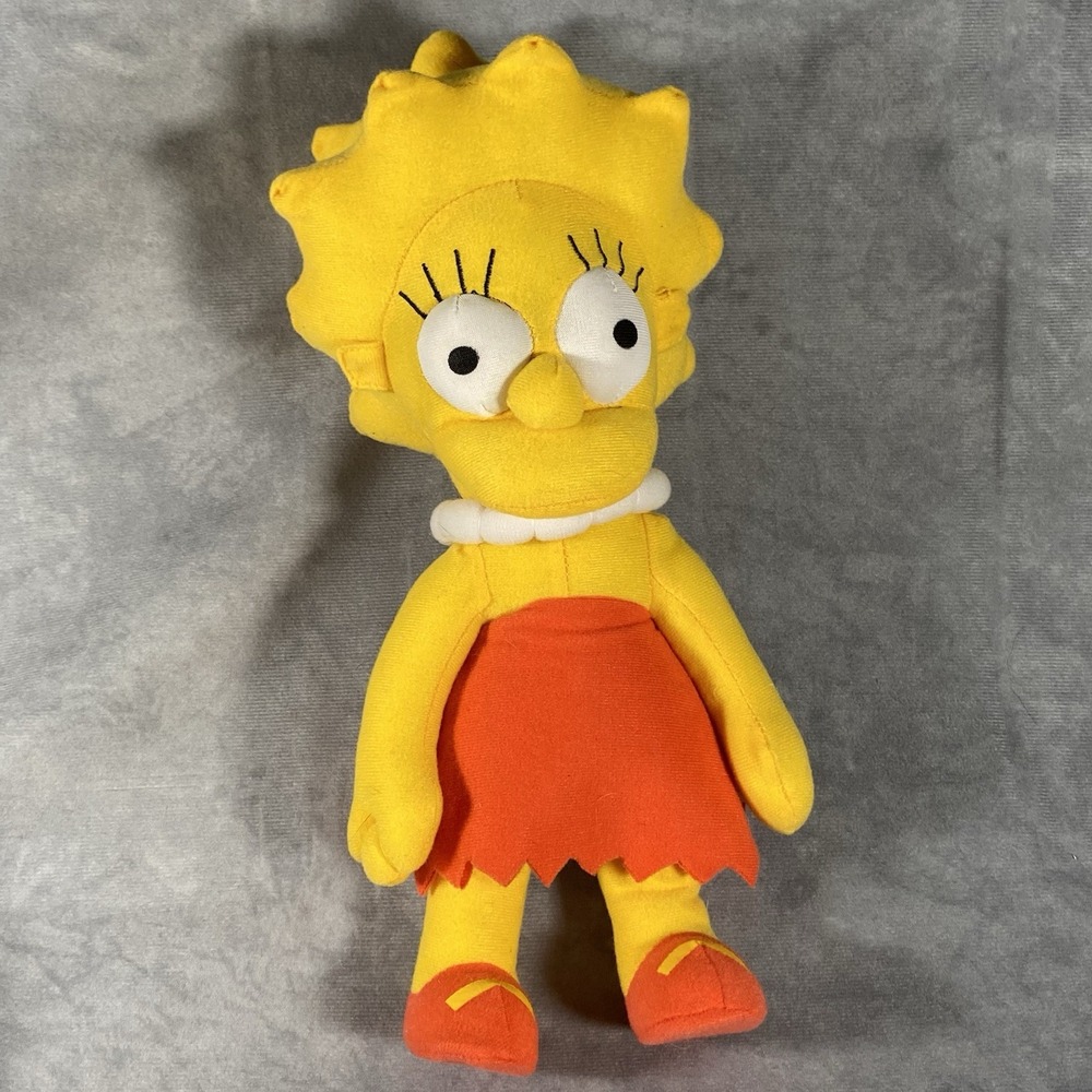 The Simpsons Lisa Simpson Plush 13" Universal Studios 2018 With Soft Eyes